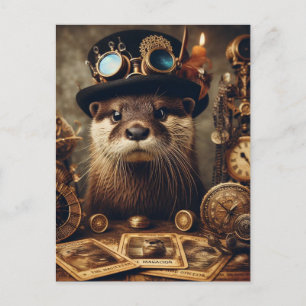 Otter Steampunk Tarot Kaart Reader
