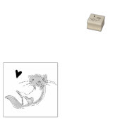 Otter stempel! rubberstempel (Gestempeld)