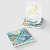 Otter Stenen Onderzetter (Zijkant)