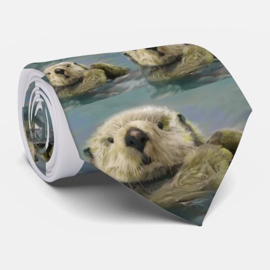 Otter Stropdas. Stropdas (Opgerold)