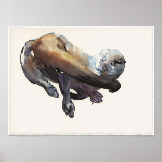 Otter Study I - Talisker Poster (Voorkant)