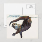 Otter Study II - Talisker Briefkaart (Voorkant / Achterkant)