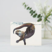 Otter Study II - Talisker Briefkaart (Staand voorkant)