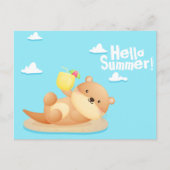 Otter Summer Briefkaart (Voorkant)