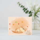 Otter Summer Briefkaart (Staand voorkant)