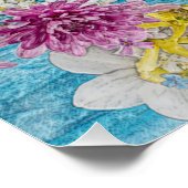 Otter Swimming in Flowers Perfect Poster (Hoek)