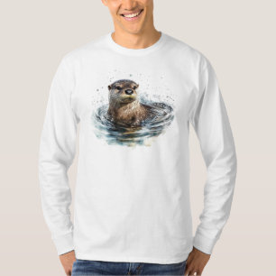 Otter T-shirt met lange mouwen