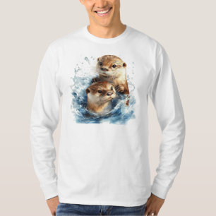 Otter T-shirt met lange mouwen