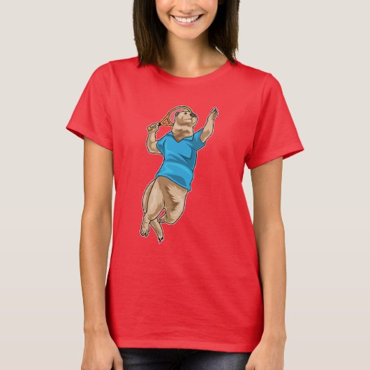 Otter Tennis Tennis racket T-shirt (Voorkant)