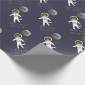 "Otter This World" Cute otter spaceman Cadeaupapier (Hoek)