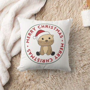 Otter Throw Pi Kussen