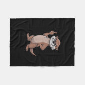 Otter Twinkle Little Snitch Mind Your Business Nos Fleece Deken (Voorkant (Horizontaal))