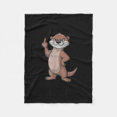 Otter Twinkle Little Snitch Mind Your Business Nos Fleece Deken (Voorkant)