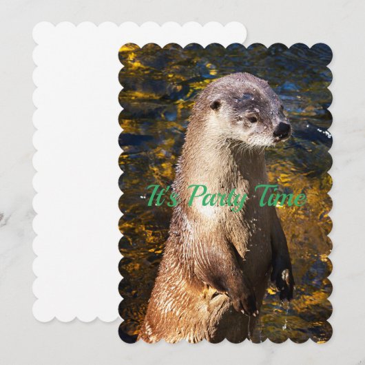 Otter Uitnodiging (Voorkant / Achterkant)