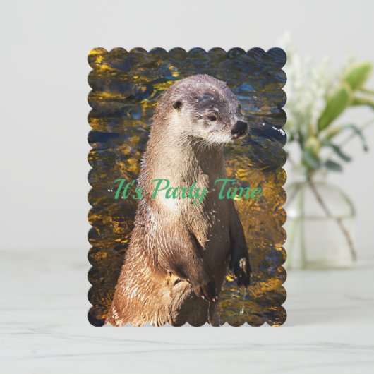 Otter Uitnodiging (Staand voorkant)