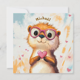 Otter Valentijnsdag Hart Kinderen School
