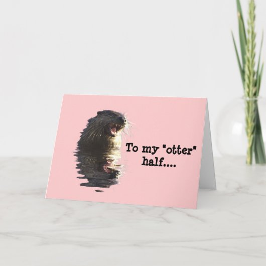 OTTER VALENTIJNSDAG KAART (Voorkant)