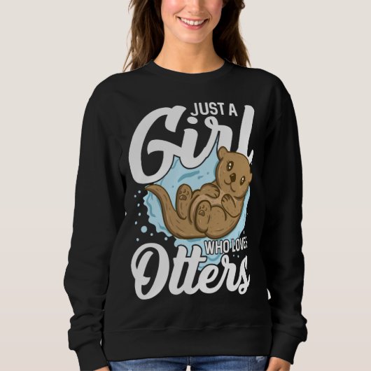 Otter voor Zee Otter Fret Vis Otter Dier Trui (Voorkant)
