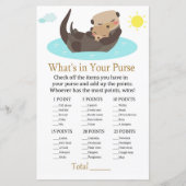 Otter Wat zit er in je baby shower met handtas (Voorkant)