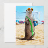 Otter Wearing Mankini Kaart (Voorkant / Achterkant)