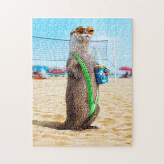 Otter Wearing Mankini Legpuzzel (Verticaal)