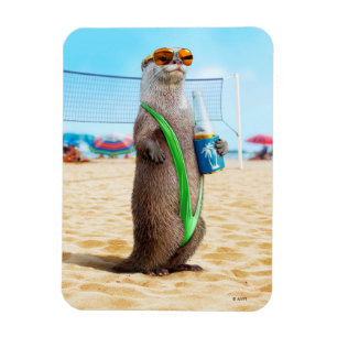 Otter Wearing Mankini Magneet