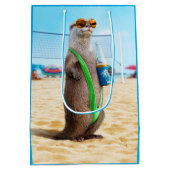 Otter Wearing Mankini Medium Cadeauzakje (Achterkant)