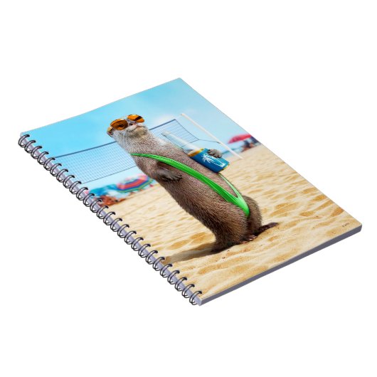 Otter Wearing Mankini Notitieboek (Rechterzijde)
