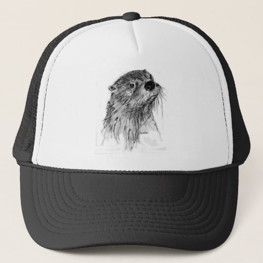 Otter Whiskers Trucker Pet (Voorkant)