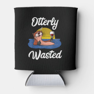 otter-wijn drink partij grappig blikjeskoeler