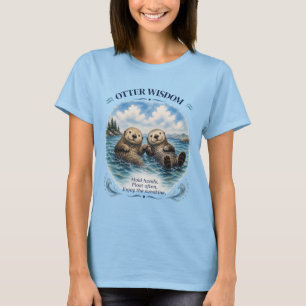 Otter Wijsheid Waterverf Inspirerend T-shirt