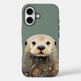 otter wildlife iPhone 16 hoesje