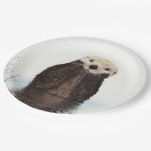 Otter Wildlife Image Papieren Bordje (Gekanteld)