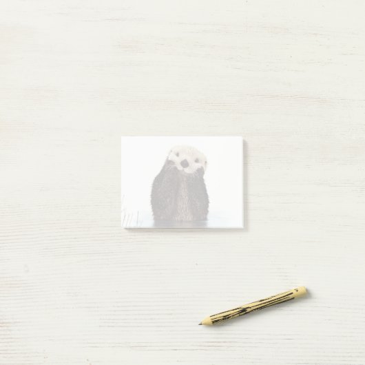 Otter Wildlife Image Post-it® Notes (Op bureau)