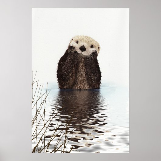 Otter Wildlife Image Poster (Voorkant)