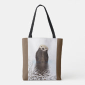 Otter Wildlife Image Tote Bag (Achterkant)