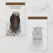 Otter Wildlife Image Visitekaartje (Voorkant / Achterkant)
