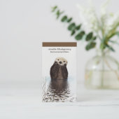 Otter Wildlife Image Visitekaartje (Staand voorkant)