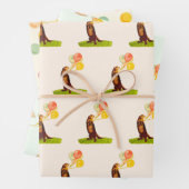 Otter Wrapping Paper Flat Sheet Set 3 (In situ)