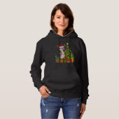 Otter Xmas Holiday Santa Otter Christmas Tree Hoodie (Voorkant volledig)