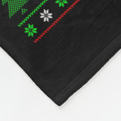 Otter Xmas Lights Ugly Santa Hat Otter Christmas  Fleece Deken (Hoek)