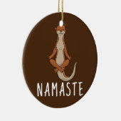 Otter Yoga Keramisch Ornament (Rechts)