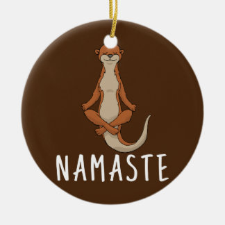 Otter Yoga Keramisch Ornament