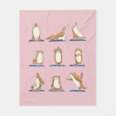 Otter Yoga Waterverf Fleece Deken (Voorkant)
