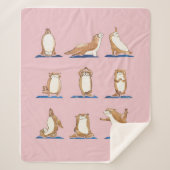 Otter Yoga Waterverf Sherpa Deken (Voorkant)