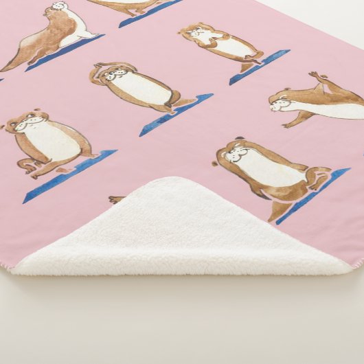Otter Yoga Waterverf Sherpa Deken (3/4)