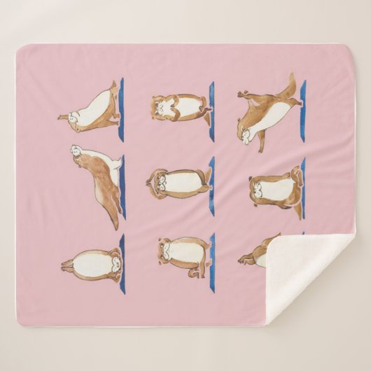 Otter Yoga Waterverf Sherpa Deken (Voorkant (horizontaal))