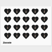 Otter Zee Otter kerstdieren cadeau idee Hart Sticker (Vel)