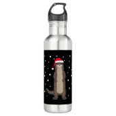 Otter Zee Otter kerstdieren cadeau idee Waterfles (Voorkant)