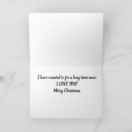 OTTER ZOU MOETEN ZEGGEN *** IK HOU VAN JE *** MET  FEESTDAGEN KAART (Binnen)